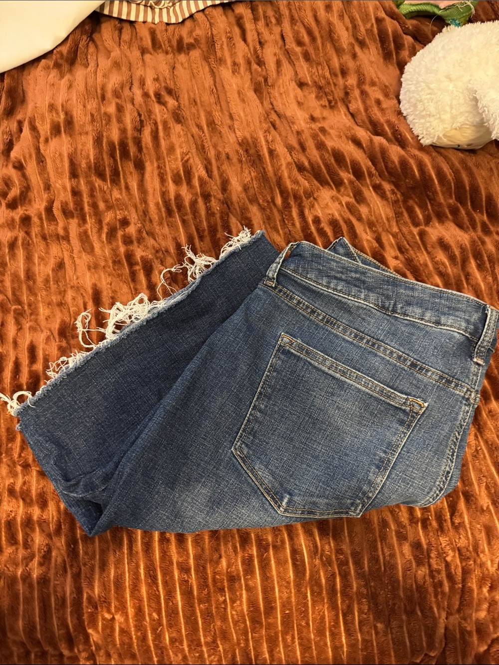 Sonoma Blue Distressed Denim Bermuda Shorts - Picture 5 of 6